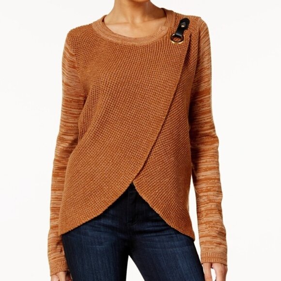 INC International Concepts Sweaters - I.N.C. Surplice Asymmetrical Sweater Cardigan size S‎